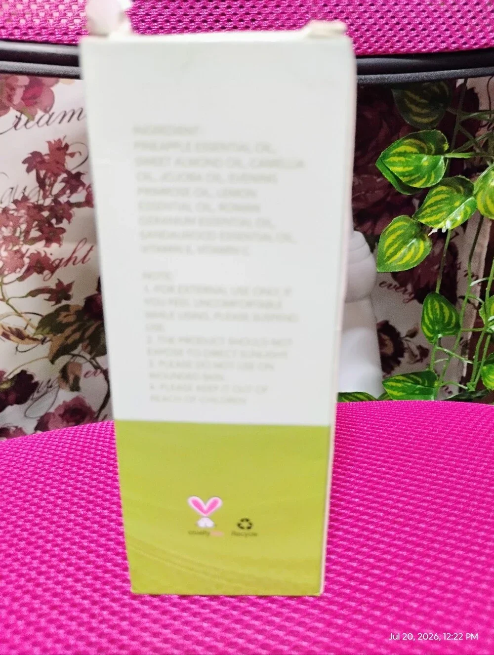 umpeimvon pineapple scent